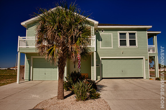 Direct Front View of House